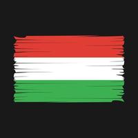 Hungary Flag Brush Vector