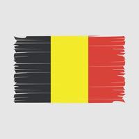 vector de pincel de bandera de bélgica