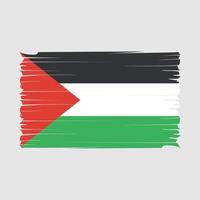 Palestine Flag Brush Vector