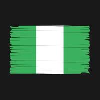 Nigeria Flag Brush Vector