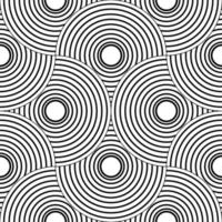 Abstract striped fish scale seamless pattern. Ornamental tile, mosaic background. Arch infinity card. vector