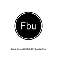 Burundi Currency Symbol, Burundian Franc Icon, BIF Sign. Vector Illustration