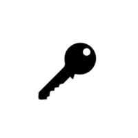 Silhouette of the Key for Icon, Symbol, Sign, Pictogram, Website, Apps, Art Illustration, Logo or Graphic Design Element. Vector Illustration