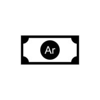 Madagascar Currency Symbol, Malagasy Ariary Icon, MGA Sign. Vector Illustration