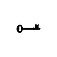 Silhouette of the Key for Icon, Symbol, Sign, Pictogram, Website, Apps, Art Illustration, Logo or Graphic Design Element. Vector Illustration