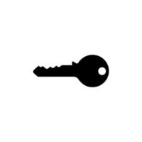 Silhouette of the Key for Icon, Symbol, Sign, Pictogram, Website, Apps, Art Illustration, Logo or Graphic Design Element. Vector Illustration