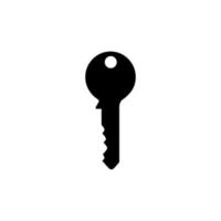 Silhouette of the Key for Icon, Symbol, Sign, Pictogram, Website, Apps, Art Illustration, Logo or Graphic Design Element. Vector Illustration