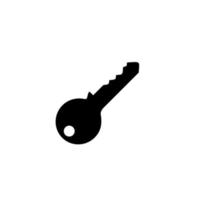 Silhouette of the Key for Icon, Symbol, Sign, Pictogram, Website, Apps, Art Illustration, Logo or Graphic Design Element. Vector Illustration