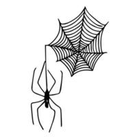 Set of cobwebs. Vector illustration of a set of spider web.