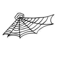 Set of cobwebs. Vector illustration of a set of spider web.