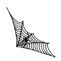 Set of cobwebs. Vector illustration of a set of spider web.