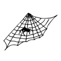 Set of cobwebs. Vector illustration of a set of spider web.