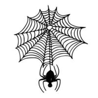 Set of cobwebs. Vector illustration of a set of spider web.