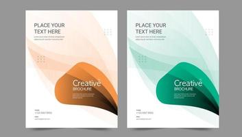 Cover template flyer design vector background