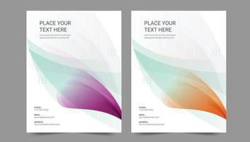 Cover template flyer design vector background