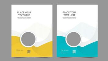 Cover template flyer design vector background