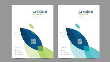 Cover template flyer design vector background