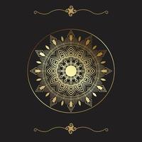 Flower luxury mandala background arabesque style vector