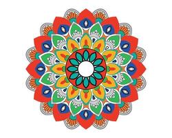 ornamental colorful mandala Design vector