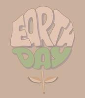 Earth Day Poster craft paper stile vector