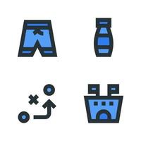 Sports icons set. Pants, bottle, strategy, stadium. Perfect for website mobile app, app icons, presentation, illustration and any other projects vector