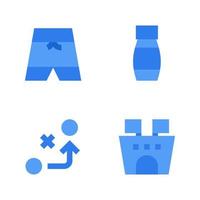 Sports icons set. Pants, bottle, strategy, stadium. Perfect for website mobile app, app icons, presentation, illustration and any other projects vector