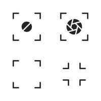 Photography icons set. Blocked, focus, fullscreen, minimize. Perfect for website mobile app, app icons, presentation, illustration and any other projects vector