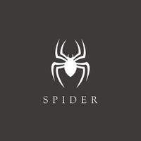 Spider Insect Arthropod symbol logo design silhouette vector