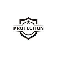 Security protection shield logo design vector icon