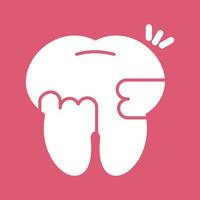 Toothache And Plaque Vector Icon