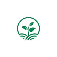 agriculture logo template, Agro Agriculture Logo, farm land, crop field, meadow vector