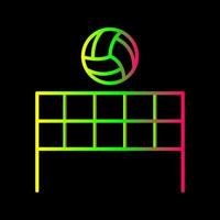 icono de vector de voleibol de playa