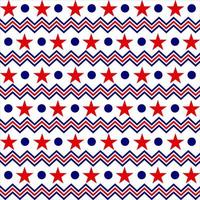 intitulado sin costura modelo para Estados Unidos nacional día festivo, patriótico rojo, blanco y azul geométrico sin costura patrones vector