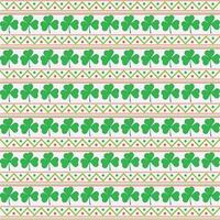 Seamless pattern, clover leaves, shamrock with tendrils. Background for the holiday of St. Patrick. Print, textile, vector