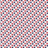 Seamless pattern made from red and blue five pointed stars. Star pattern in American flag colors. USA Independence Day. Presidents Day. flat style. vector