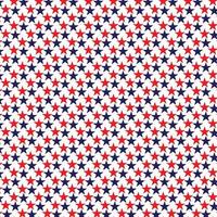 Seamless pattern made from red and blue five pointed stars. Star pattern in American flag colors. USA Independence Day. Presidents Day. flat style. vector