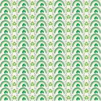 St. Patrick's Day seamless pattern, Seamless clover leaf pattern with rainbow vector