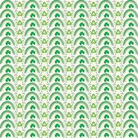 St. Patrick's Day seamless pattern, Seamless clover leaf pattern with rainbow vector