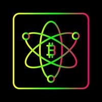 Bitcoin Science Vector Icon