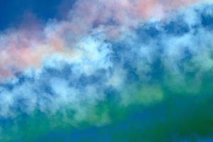 Frecce Tricolori Italy acrobatic flight team italian flag red white and green smoke photo