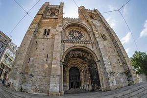 lisbon cathedral day view photo