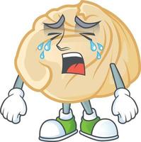 Dumpling cartoon character style vector