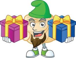 Dumpling cartoon character style vector