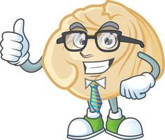 Dumpling cartoon character style vector