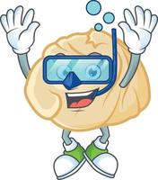 Dumpling cartoon character style vector