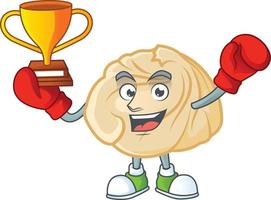 Dumpling cartoon character style vector