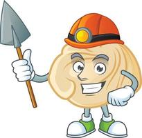 Dumpling cartoon character style vector