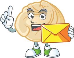 Dumpling cartoon character style vector