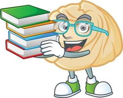 Dumpling cartoon character style vector