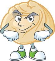 Dumpling cartoon character style vector